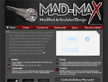 Tablet Screenshot of madmaxmouthpieces.com